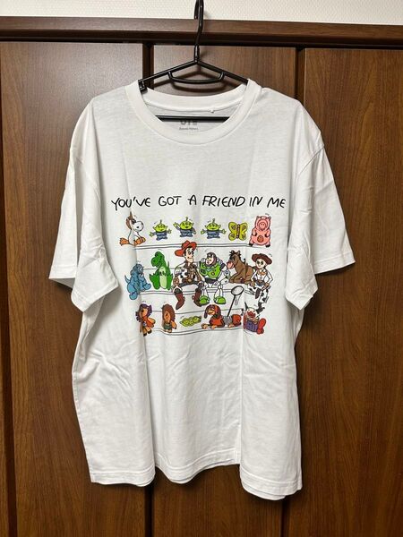 Tシャツ ユニクロ ホワイト 古着 半袖Tシャツ 白 トイストーリー