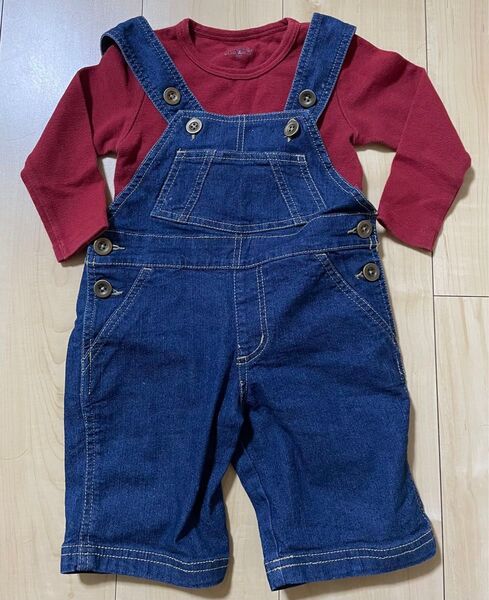 【美品】マリオ 2点SETコスプレ 衣装 ハロウィン 男女兼用 サロペット