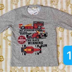 【新品/※一部難あり】NAUGHTY COMPANY 裏起毛トレーナー グレー 120cm 男の子