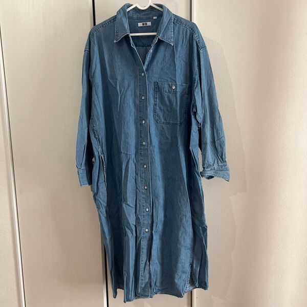 UNIQLO デニムワンピース 中古品 シャツワンピース