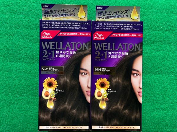5GM 2箱セット ウエラトーン ツープラスワン クリームヘアカラー