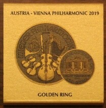 2019 オーストリア ハーモニック銀貨 Golden Ring ゴールデンリング 限定500枚 シリアルナンバー付_画像3