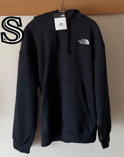 韓国限定 THE NORTH FACE ロゴフード プルオーバー Sサイズ ブラック ホワイトレーベル 韓国限定 新品タグ付き