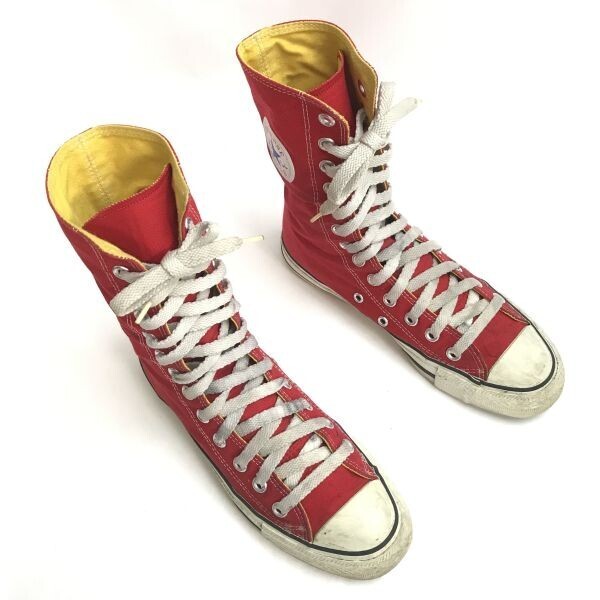 CONVERSE/コンバース☆ALL STAR/ニーハイスニーカー/ロングブーツ【US5.5/24.0-24.5/red/赤】レースアップ/Boots/Shoes◇bWB108-3
