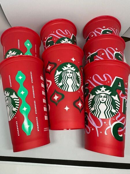 スターバックスクリスマス リユーザブルカップ473mlベアリスタカップ 7個