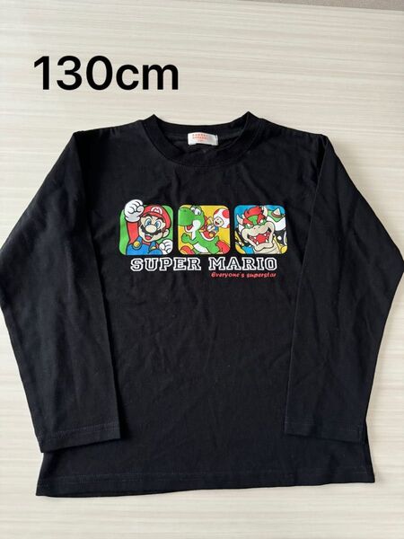 未使用 星のカービィ 男の子 長袖Tシャツ 女の子 ロンT 130cm