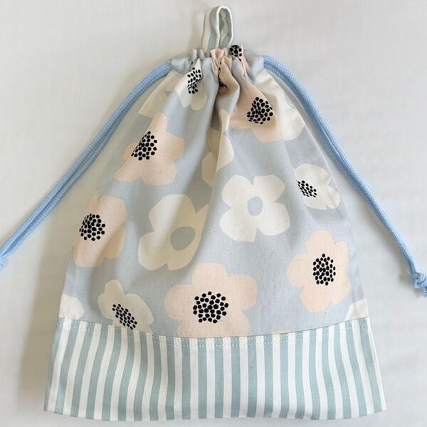 ハンドメイド 花柄 きんちゃく袋 巾着袋