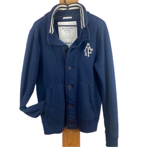 Abercrombie & Fitch メンズアウター S ネイビー A&F 裏起毛