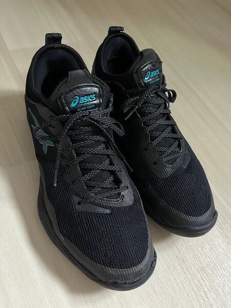 ASICSアシックス/バスケットシューズ28.0/ブラック×水色