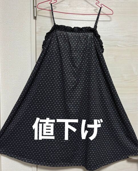 H&M レディースキャミワンピース ポリエステル100% キャミソール ブラック