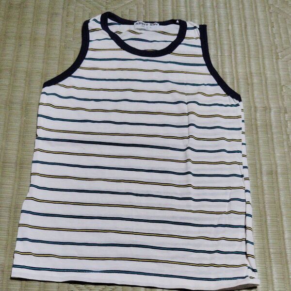 タンクトップ ノースリーブ 半袖 150cm 子供用 T シャツ インナー 肌着 下着 パジャマ ウェア トップス カットソー