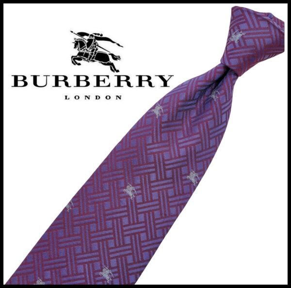 BURBERRY LONDON バーバリーロンドン 中古 ネクタイ ホース刺繍