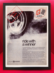 ポスター★1967 Mighty Mopars 『Ride with a Winner』 広告★Mopar/モパー/Dodge/Plymouth/HEMI