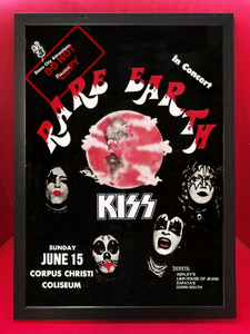 ポスター★KISS ＆ Rare Earth In Concert 1975 コンサートポスター（レプリカ）★テキサス