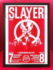 ポスター★SLAYER☆スレイヤー☆1988 ライブポスター★スラッシュメタル/メタリカ/メガデス/アンスラックス