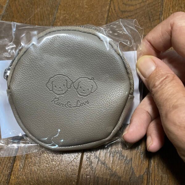 カラビナ付きラウンドケース コインケース ポーチ