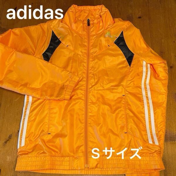 adidasアディダスclimaproofジャケット 防寒 裏地フリース ウィンドブレーカー レディースSサイズ ゴルフ マラソン