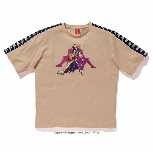 送料無料◆新品◆Kappa x ワンピース コラボレーション Tシャツ◆(M)◆KLA52TS52-SA◆ONE PIECE HANCOCK TEE カッパ BANDA