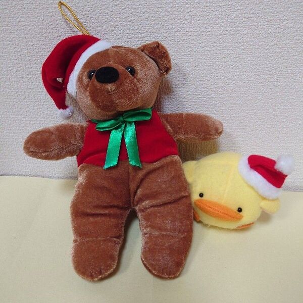 Xmas サンタ ぬいぐるみセット クリスマス くまサンタ ぴよサンタ