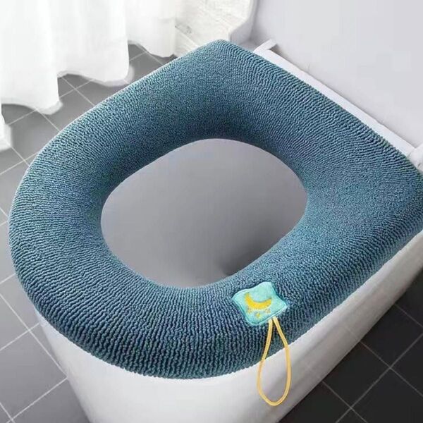 便座カバー トイレカバー 厚手 便座クッション 2点セット あったか ふわふわ