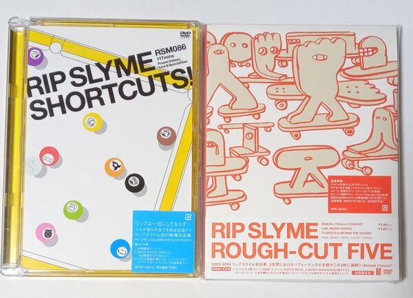 RIP SLYME DVD2種 ROUGH-CUT FIVE 初回限定盤/SHORTCUTS! リップスライム 帯付