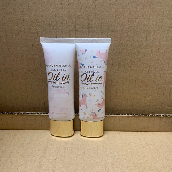 【使用品】オハナ・マハロ オイルインハンドクリーム ピカケアウリィ ハリーア ノヘア どちらも数回使用しております