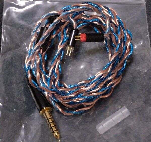 Xinhs A04 2pin 4.4mm ブルーグラフェン+7n銅線