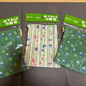 伊右衛門 スヌーピー おでかけ巾着 サントリー3個組