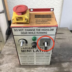 可変速度卓上旋盤VARIABLE SPEED CJ0618 MINI LATHE用 フォワード-リバーススイッチ(転送)
