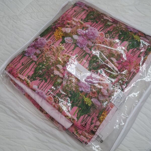 新品 西川 薄わた入りライトケット ブランケット 掛け布団 シングル 布団 花柄 ピンク系 毛布