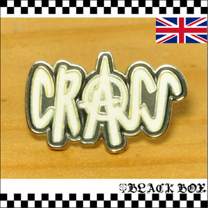 英国 インポート Pins Badge ピンズ ピンバッジ 画鋲 Crass クラス PUNK パンク ハードコア 反戦 アナーキー イギリス UK GB ENGLAND 400