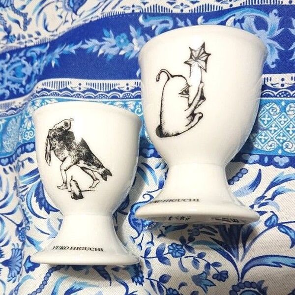 ヒグチユウコ エッグスタンド 2種類 ひとつめちゃん ギュスターヴくん CIRCUS展 サーカス
