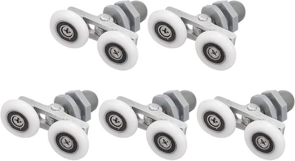 uxcell シャワー ドアローラー シャワーツインローラー 25 mm