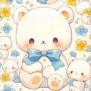 クロスステッチキット 白熊倶楽部 (11CT、図案印刷あり)