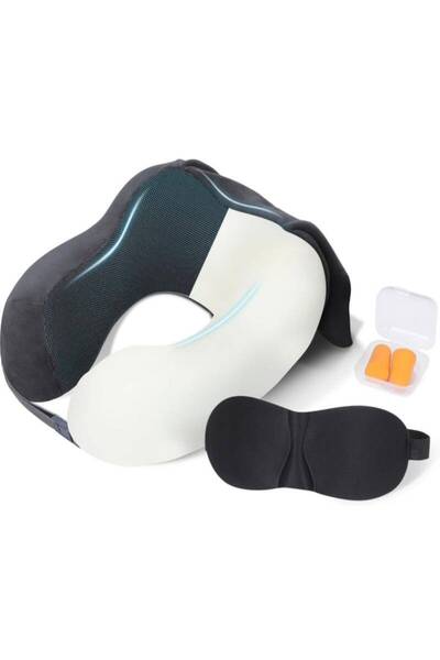 【理学療法士推薦】チチロバ(TITIROBA) ネックピロー 飛行機 枕 首枕 ネック ピロー 携帯枕 ダークグレー