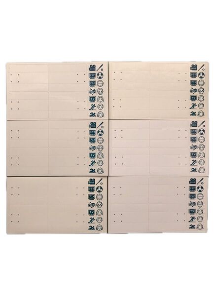 背ラベル&アイコンシール6枚(DVDケースに貼る用)