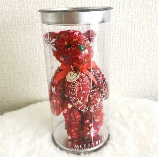 METRO CITY メトロシティ テディベア キーリング キーホルダー マスコット 新品未使用 美品 赤 レッド