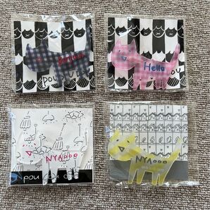 新品 POU DOU DOU 猫のブローチ 4点セット