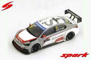 ■スパークモデル 1/43 2014 シトロエンCエリーゼ #9 S.ローブ WTCC