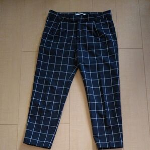 ◎発送は週末のみです。ジャーナルスタンダード クロップドパンツ チェック柄