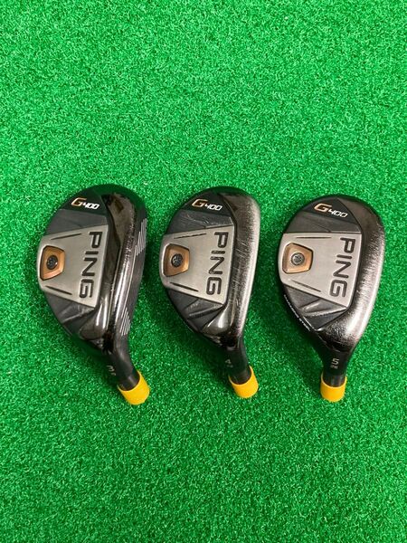 ★PING G400 ユーティリティ 3U 4U 5U 3個セットヘッドのみ★