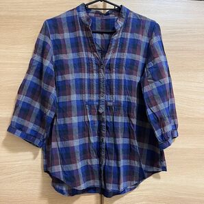134.ノーカラーシャツ