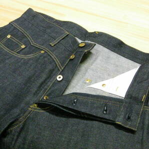 Y送料無料△081未使用【GANGSTERVILLE ギャングスタービル】THUG-DENIM SLIM アイアンクロス デニム パンツ BLACK RIGID インディゴ Sの画像3