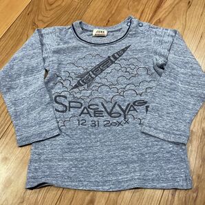 JUNK スペース柄 長袖Tシャツ