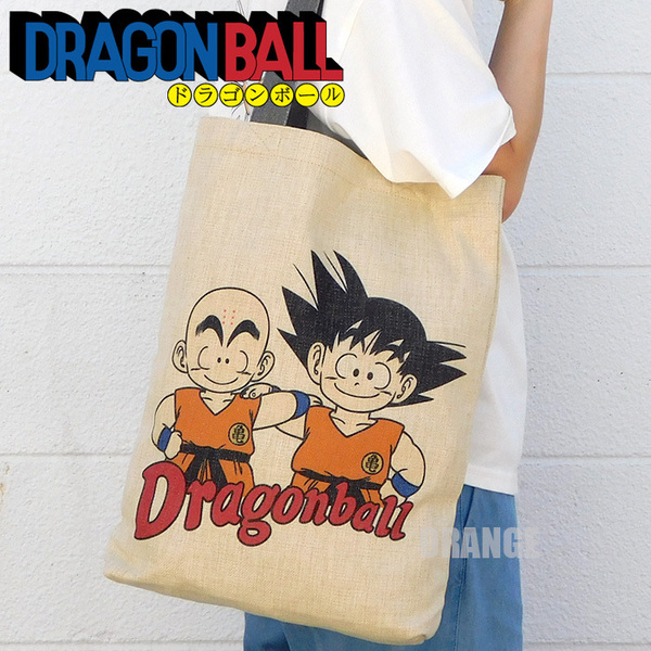 送料無料 ドラゴンボール トートバッグ メンズ レディース コットン A4 レッスンバッグ マザーズバッグ DRAGONBALL 孫悟空 グッズ GY★