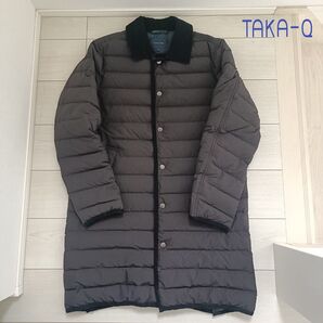 TAKAQ タカキュー シームレス ロング ダウンコート 黒 フェザー