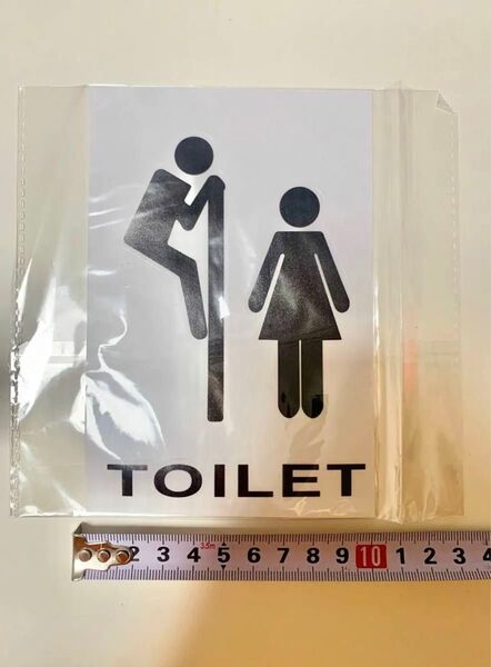 トイレ ステッカー ウォールステッカー WC 案内 可愛い TOILET ①
