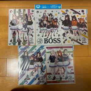 ウマ娘 boss コラボ クリアファイル コンプリートセット
