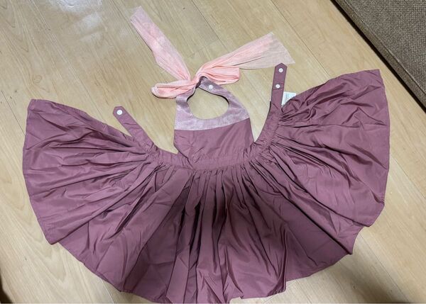 マールマール MARL MARL お食事エプロン bouquet 2 peony 80〜90cm