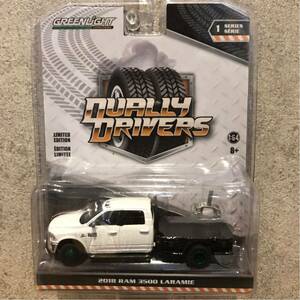 グリーンライト 1/64 グリーンマシーン '18 ラム 3500 ララミー グリーンマシン DUALLY DRIVERS